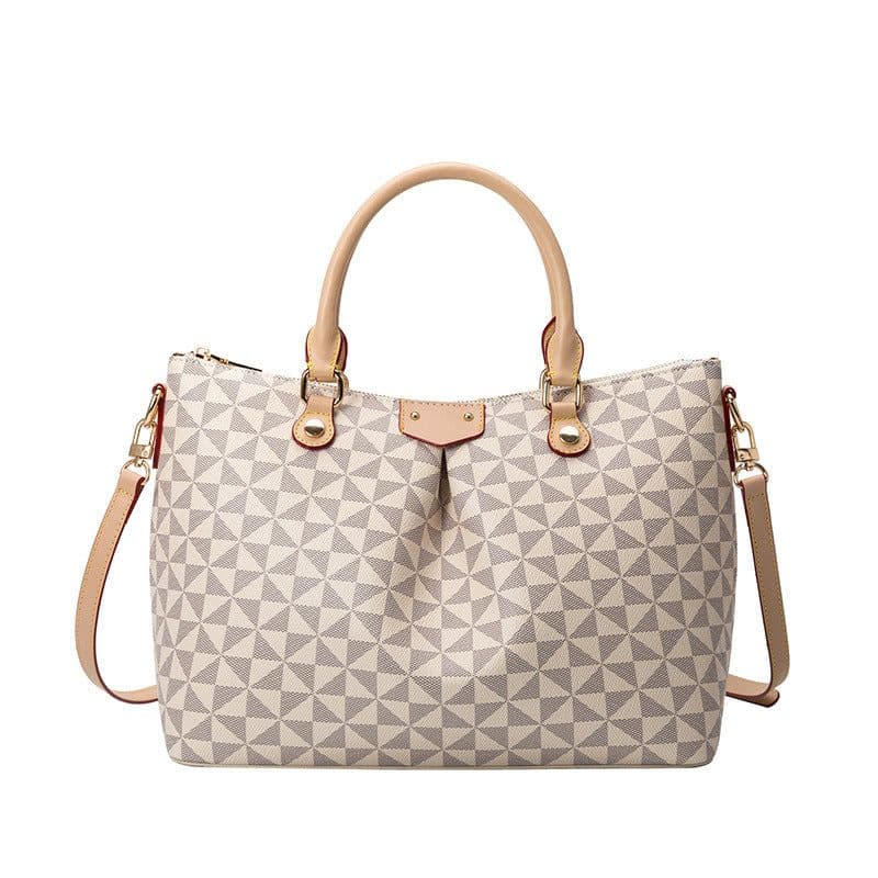 image-Women's Retro Printing Tote Bag - Windmill Black PU
