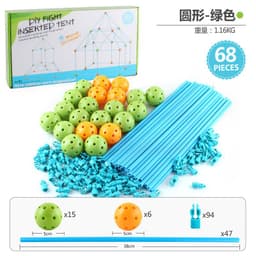 image-Cheng Ke Children's Construction Castle 68PC - DIY