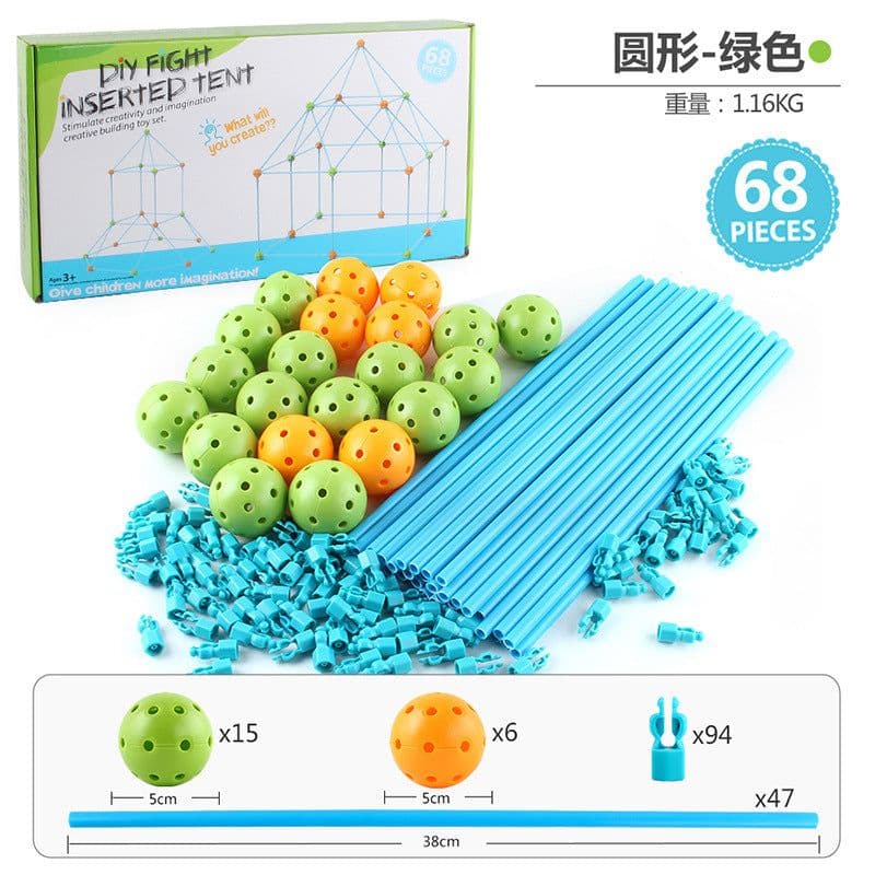 image-Cheng Ke Children's Construction Castle 68PC - DIY
