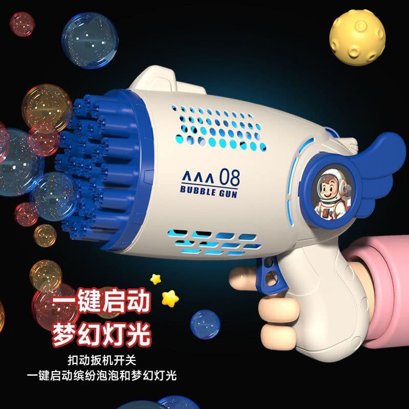 image-Sunflower Bubble Machine - 23 Hole Automatic Green