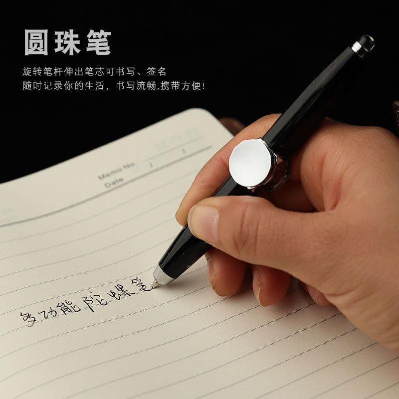 image-Wei Zhuang Fidget Gyro Pen - Black, 10.5*1.5cm Metal, 36g