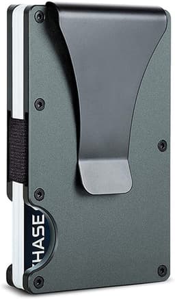 image-Aluminum Alloy RFID Credit Card Holder - Silver 2 in 1 Anti-Theft