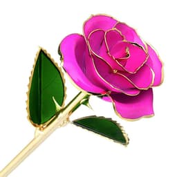 image-24K Gold-Plated Roses Lacquer Flowers