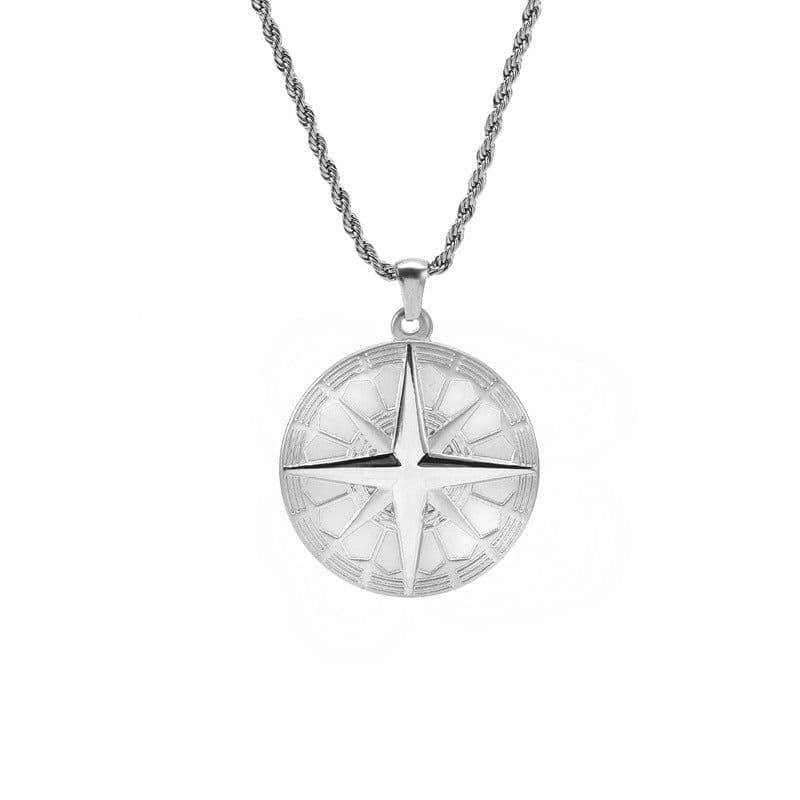 image-European and American Jewelry Wholesale Vietnam Shajin Mandala Four-pointed Star Pendant Mandala Men and Women Couples Mantra Necklace