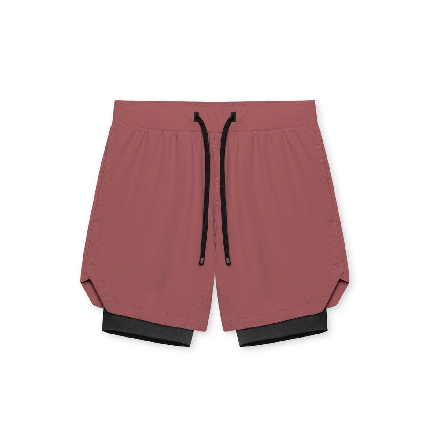 image-2023 Men's Quick-Dry Shorts 2-in-1 Sports Fitness 3XL Reddish Brown
