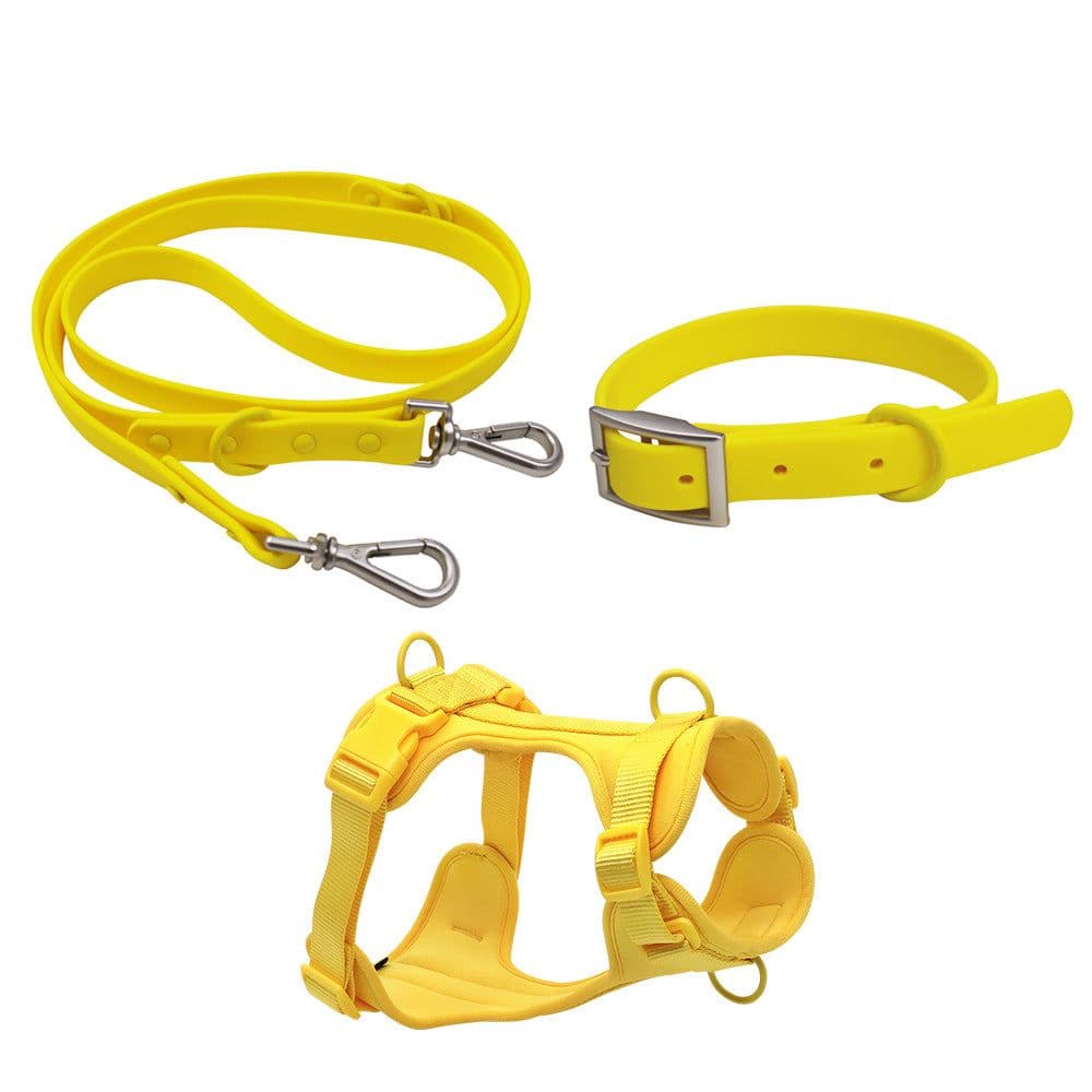 image-The new WidOne with the same pvc pet leash collar large and small dogs dog leash pet chest harness