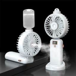 image-Handheld Spray Cooling Fan USB Charging - Black