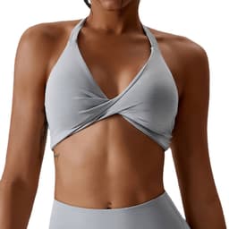 image-Athletic Sports Bra - Nylon Mold Cup Black