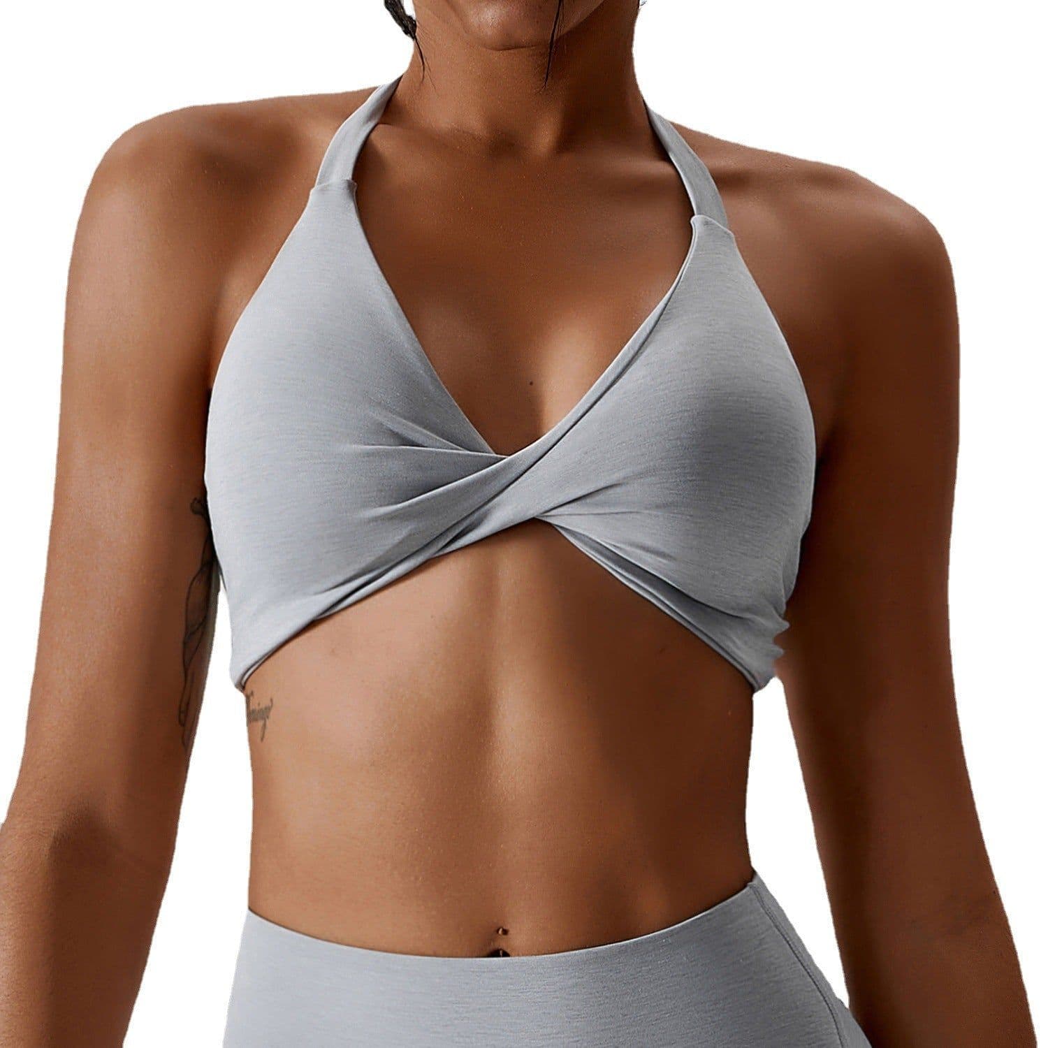 image-Athletic Sports Bra - Nylon Mold Cup Black