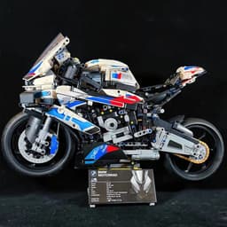 image-Compatible with Lego BMW motorcycle M1000RR assembled building blocks toy boy model Ducati birthday gift