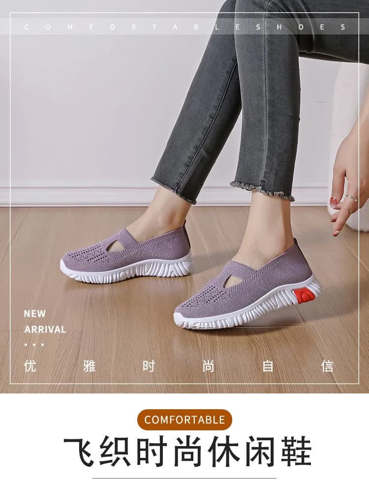 image-23 new summer mesh shoes female fly woven soft light breathable ultra-thin single mesh one pedal breathable shoes mesh shoes