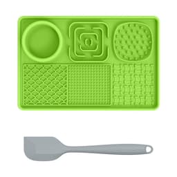 image-Pet Licking Mat - Blue Silica Gel Slow Feed Placemat, Gift (60 characters)