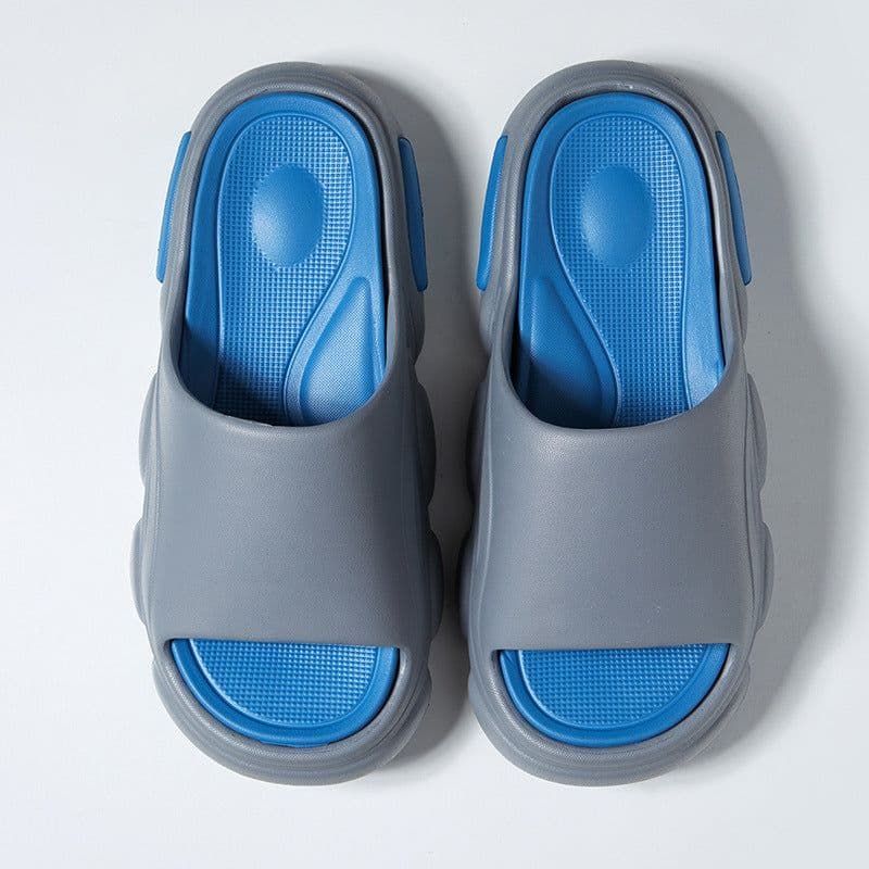 image-Grey Flip Flop Slippers Size 44/45 - EVA Sole, Warm