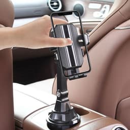 image-Foreign trade explosive car mobile phone bracket water cup seat center console rear seat universal adjustable car navigation bracket