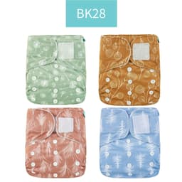 image-Happyflute 4-Pack Washable Training Pants - Waterproof Diapers for Infants 1-3 Years Old