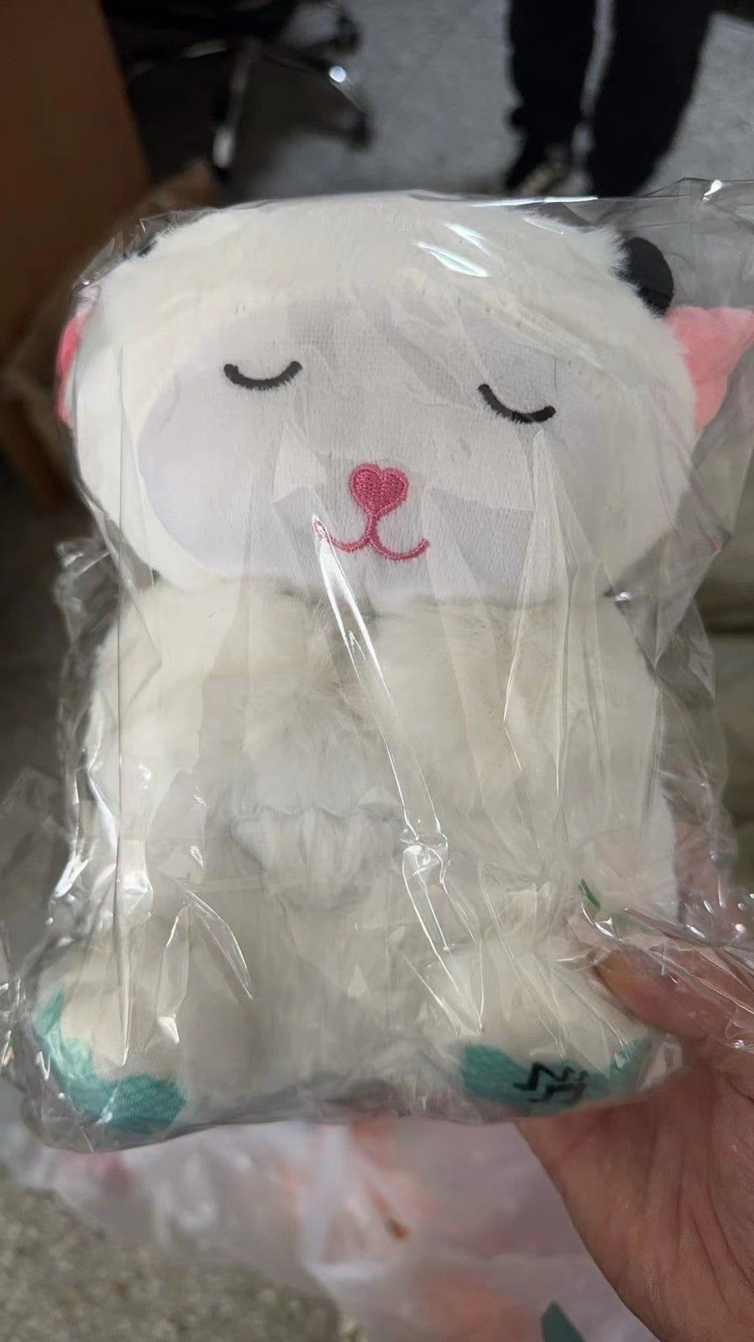 image-Breathing Bear Otter Plush Toy - Soothing Sleep Doll