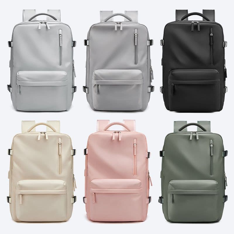 image-School bag boys backpack female college high school student backpack large capacity Korean version simple travel backpack