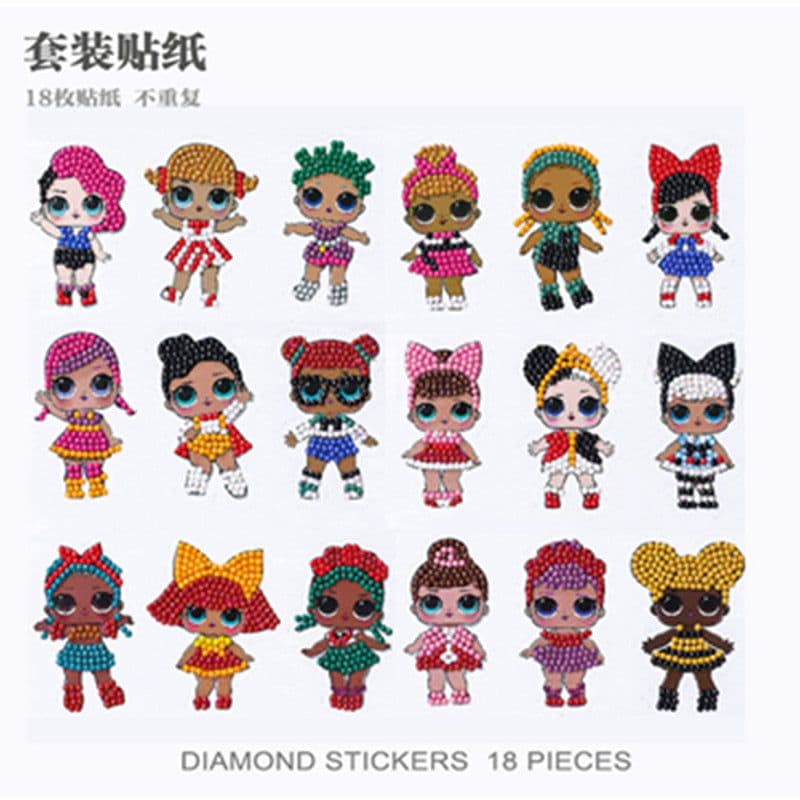 image-Douyin Rabbit Year Puzzle Sticker - DIY Crystal Diamond Fridge Decal - Cartoon Style
