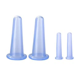 image-Spot high-transparency silicone cupping device, household vacuum massage cup, food-grade moisture-absorbing silicone cupping