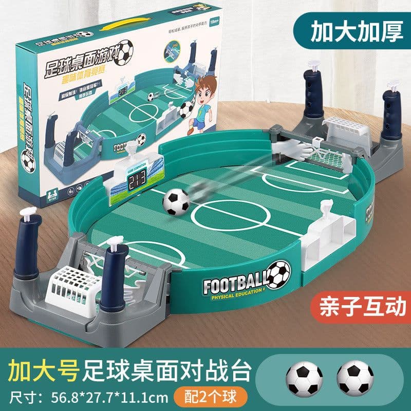 image-Kids' Table Soccer Double Battle Game, Plastic, Parent-Child Interactive Toy, 0-3 Years