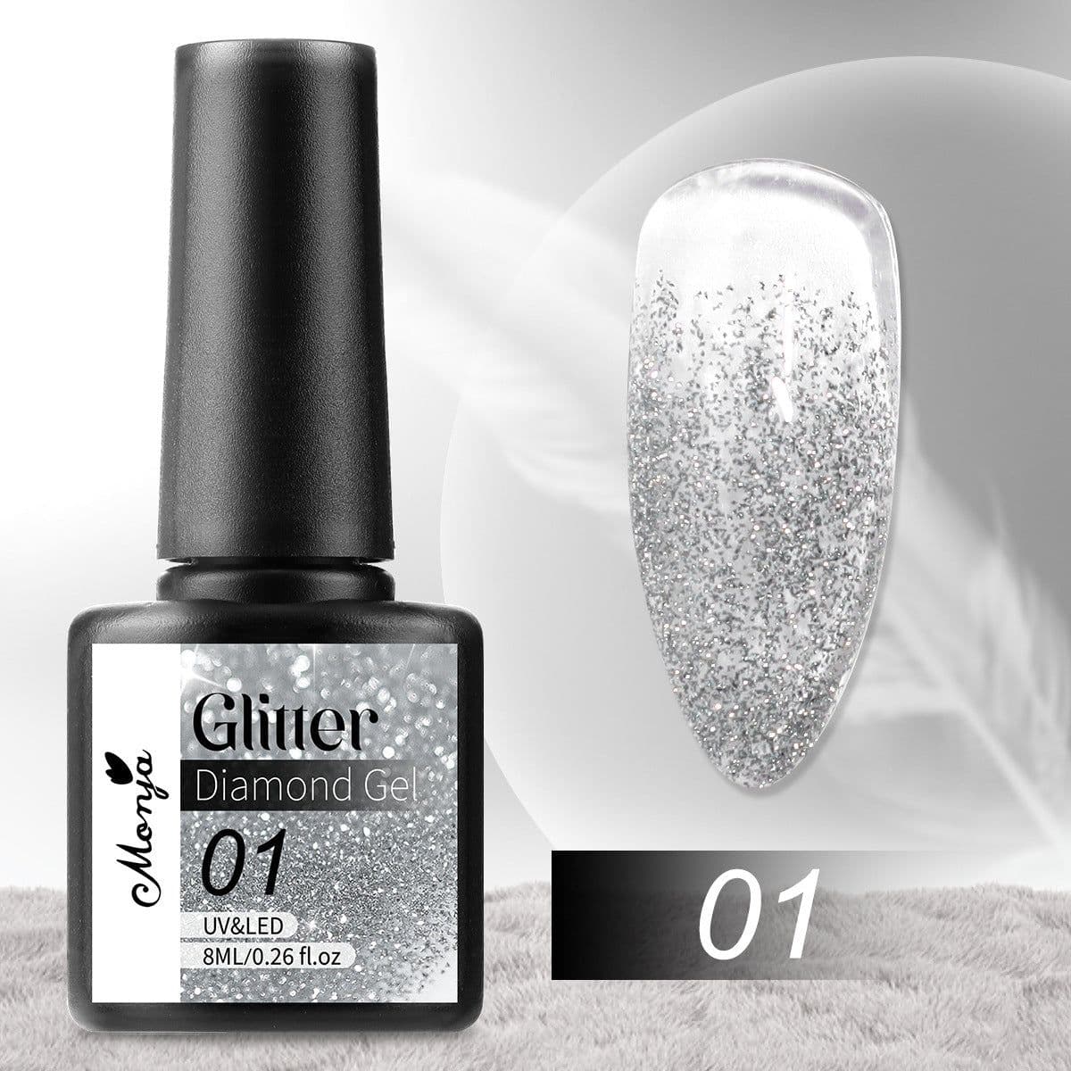 image-Reflective Starry Sky Nail Polish - Glitter Powder