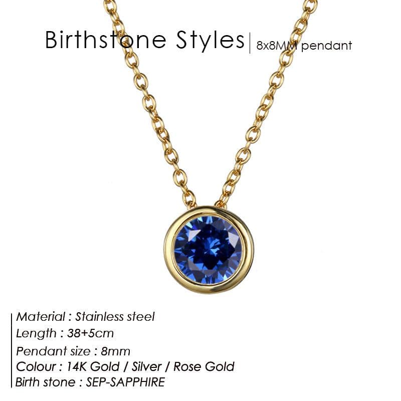 image-JUJIE Rhinestone Necklace - Rose Gold Geometric