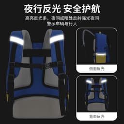 image-Chunlong Waterproof Comic Schoolbag for Grades 1-6 - 36-55L Backpack