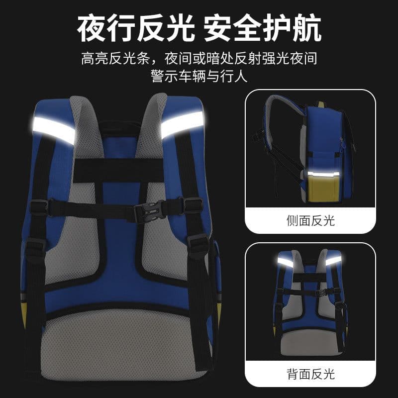 image-Chunlong Waterproof Comic Schoolbag for Grades 1-6 - 36-55L Backpack