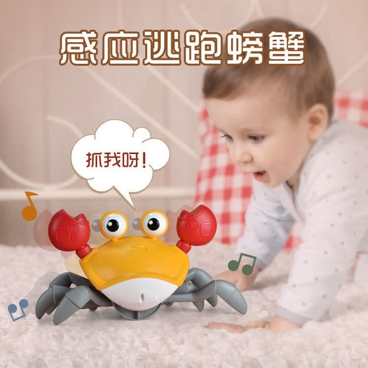 image-Douyin Toy Crab Induction Escape Children's Electric Toys Rechargeable Luminous Music Novelty Street Stall Night Market