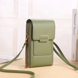 image-2022 new touch screen mobile phone bag female small oblique cute mobile phone small bag fashion wallet vertical section