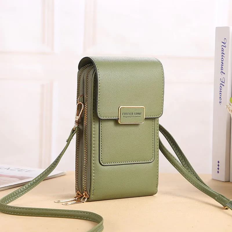 image-2022 new touch screen mobile phone bag female small oblique cute mobile phone small bag fashion wallet vertical section