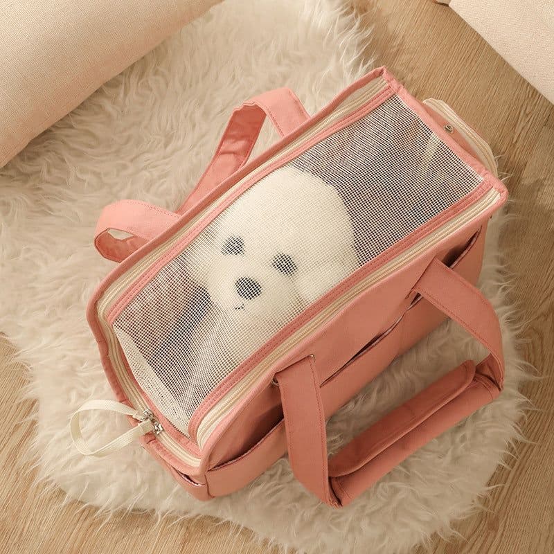 image-Fluffybaby Pet Carrier Bag - Cotton 50-60L Grey
