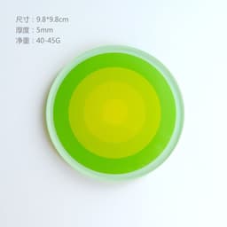 image-Simple Acrylic Coaster - Heat Insulation