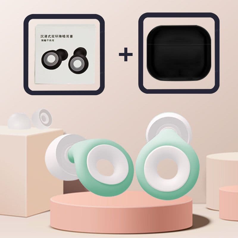 image-Silicone Earplugs Swimming Waterproof White