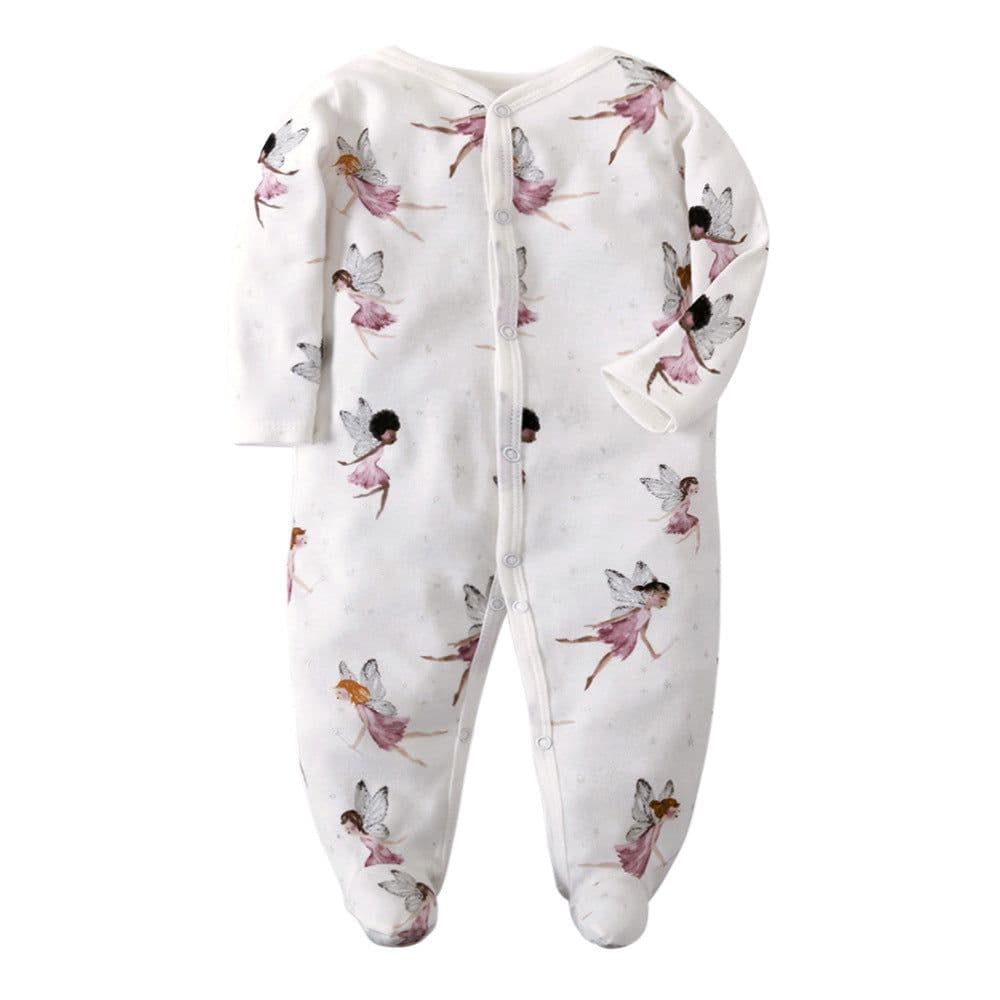 image-Baby Romper - Pink Long Sleeve Cotton 12M