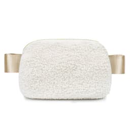 image-Autumn and winter LULU same outdoor sports plush running pocket sports Lulu lambswool pocket Messenger chest bag