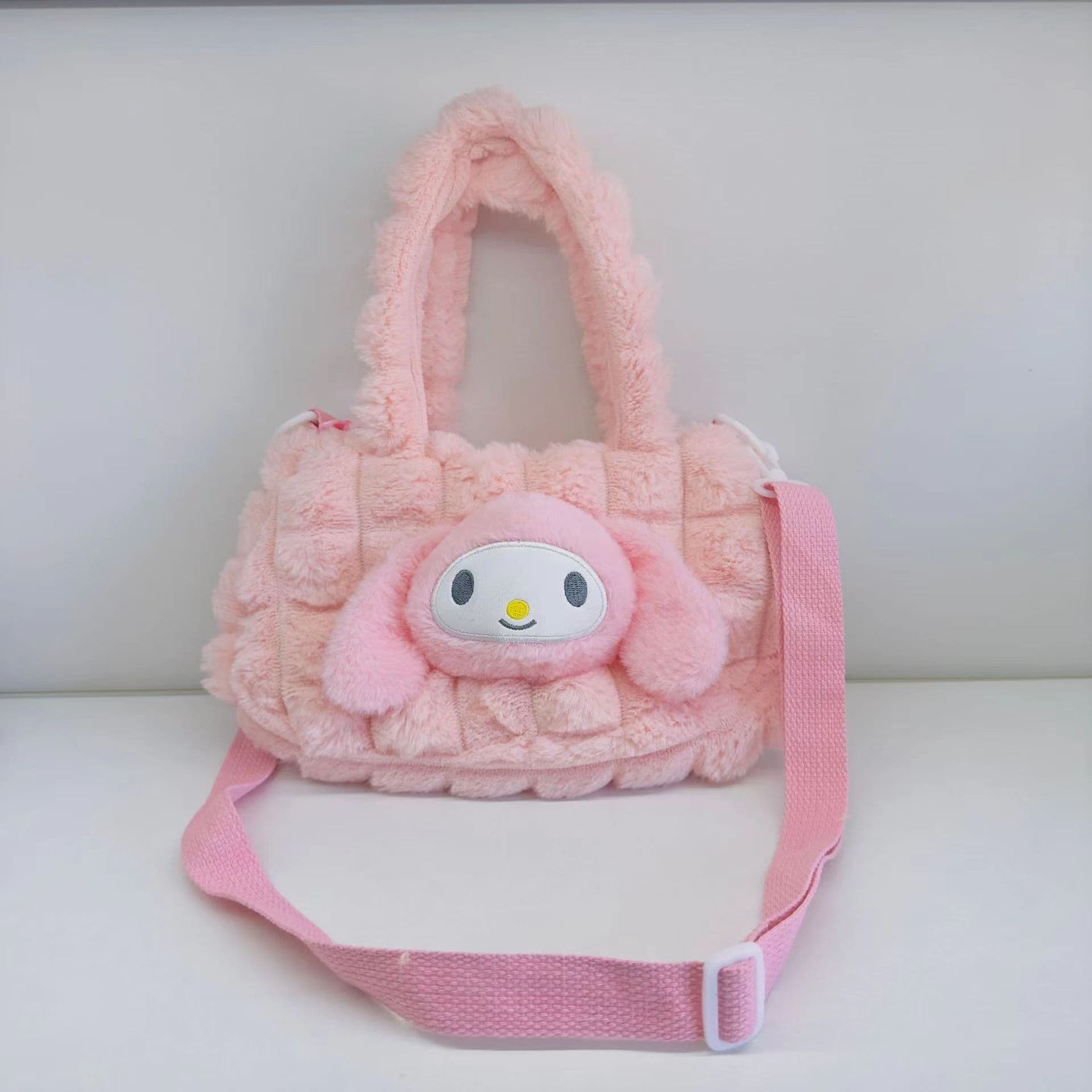 image-Sanrio Kuromi Plush Coin Purse - Kids Bag Charm