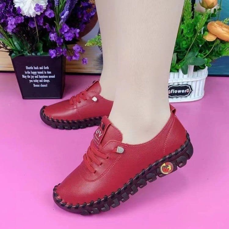 image-Large size wholesale viscose bottom casual all-match breathable single shoes women 2023 summer new soft bottom mother slip-on women's shoes