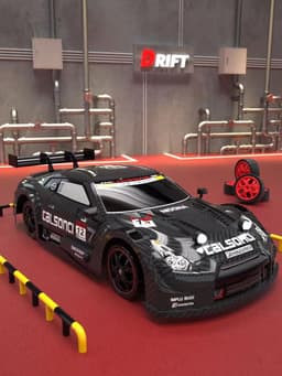 image-Junhui RC Drift Car 1:16 GTR Orange Remote Control