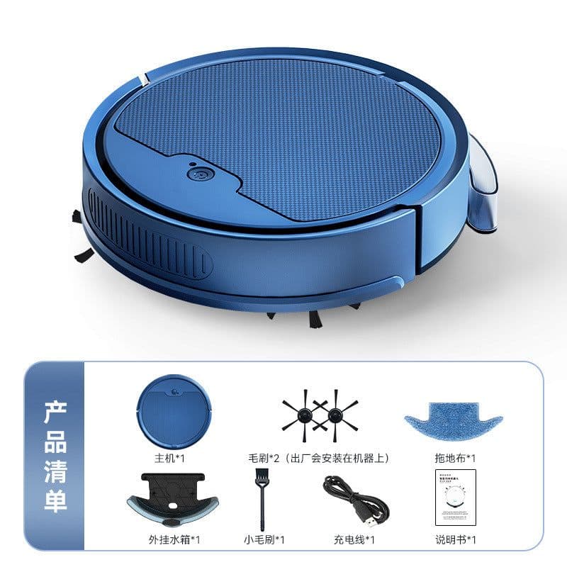 image-Intelligent Sweeper Robot - Dark Blue YQ8S-MAX App Control Vacuum Cleaner