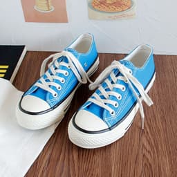 image-Triple vulcanization 1970s classic re-engraved low-cut color canvas shoes female students Korean version 2023 spring board shoes
