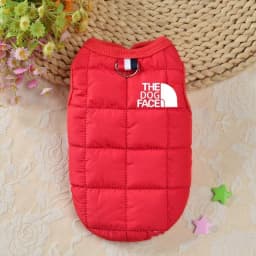 image-Factory direct pink pet dog clothing winter cotton dog vest coat warm small and medium-sized puppy bulldog