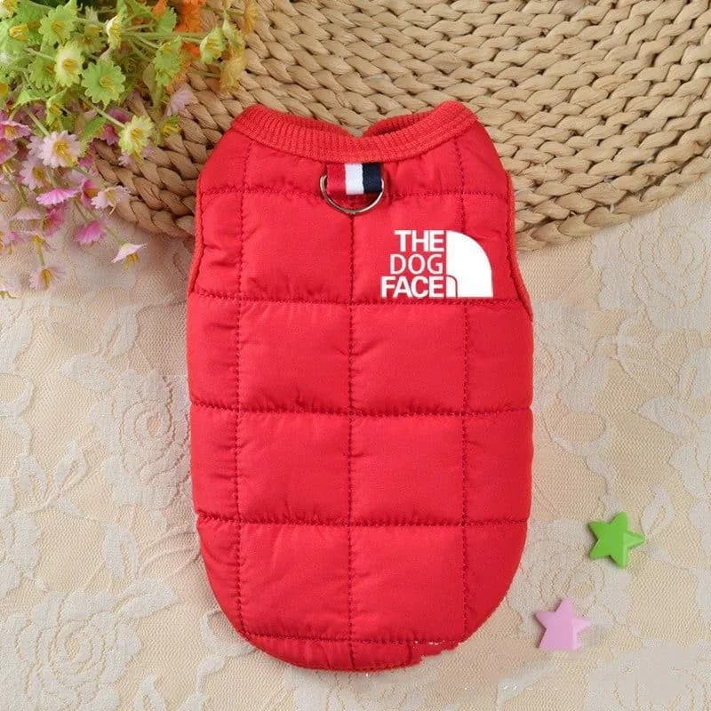 image-Factory direct pink pet dog clothing winter cotton dog vest coat warm small and medium-sized puppy bulldog