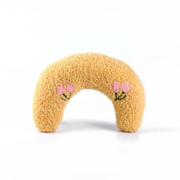 image-Kitten Next Door U-Shaped Pet Pillow for Cats and Puppies - Blue Cloth