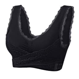 image-Sports Bra - Nylon Seamless Full Cup Yoga Running