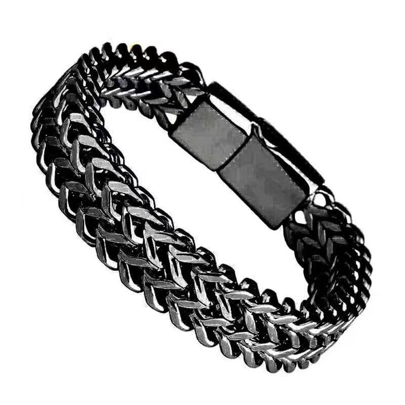 image-Hip-Hop Stainless Steel Men's Bracelet - Punk Style