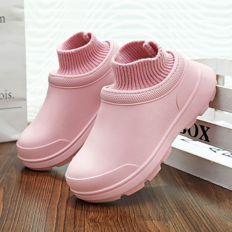 image-Men's Waterproof Kitchen Shoes, Non-Slip Rain Boots, EVA Foam Sole, Size 44-45