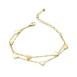 image-Japanese Korean Ins Style Stacking Bracelet 18k Gold
