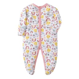 image-Baby Romper - Pink Long Sleeve Cotton 12M