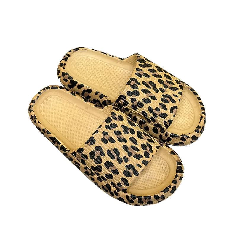 image-XMISTUO Leopard Print Flip Flop Slippers - Unisex